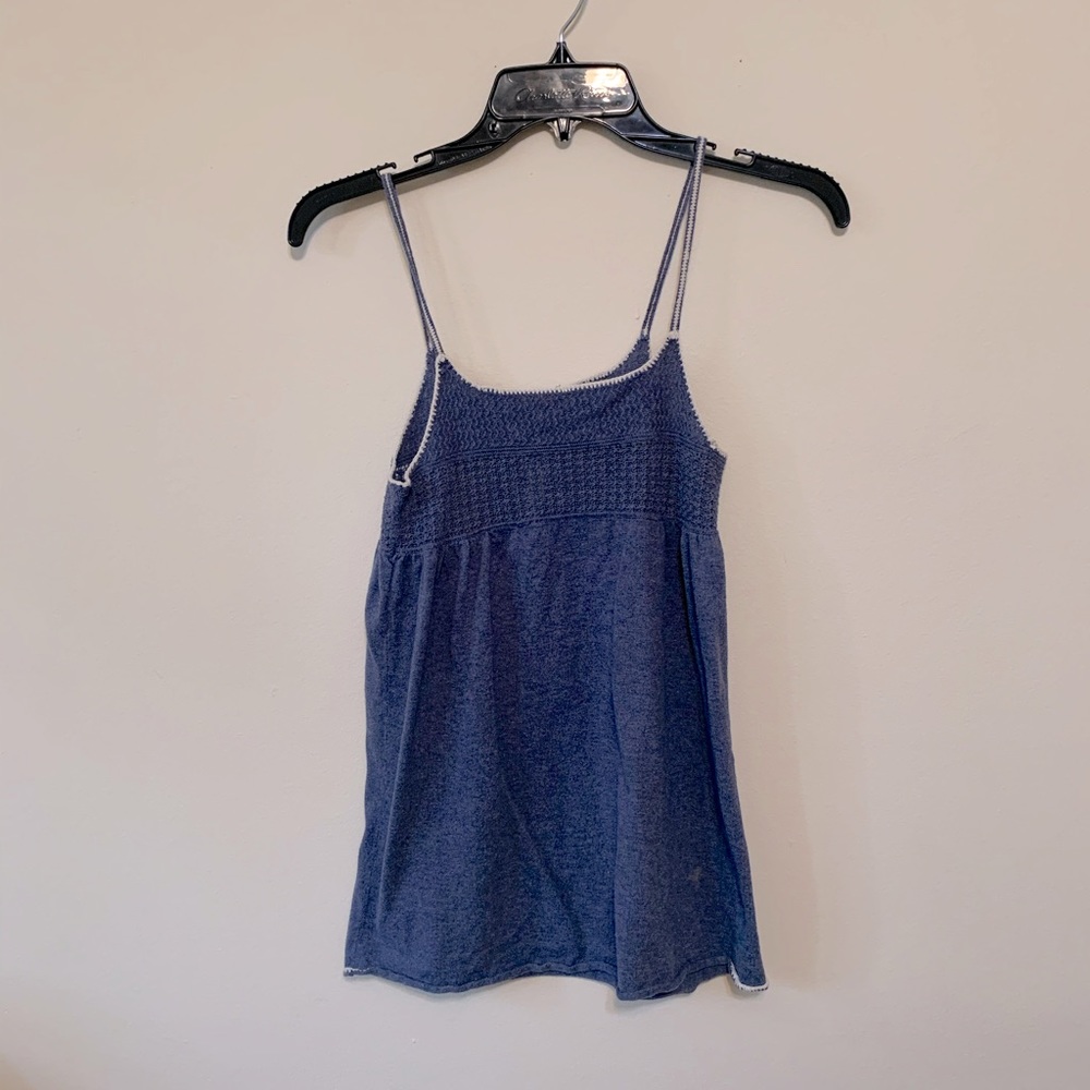 Knit XS blue tank